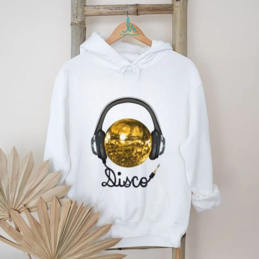 Gold Disco Ball Music Headphones shirt
