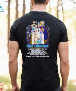 Golden State Warriors 11 Klay Thomson 2011 2024 thank you for the memories signature shirt