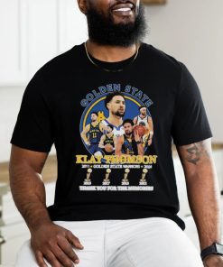 Golden State Warriors Klay Thompson 2011 2024 Thank You For The Memories Shirt