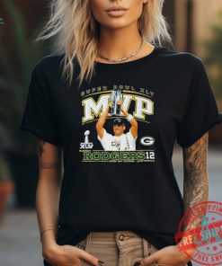 Green Bay Packers super bowl MVP Rodgers 12 shirt