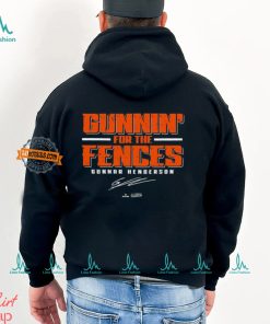 Gunnin’ For The Fences Gunnar Henderson Baltimore Orioles signature t shirt