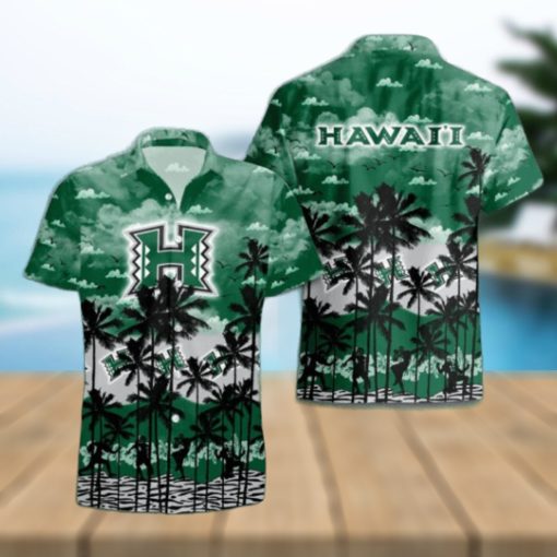 Hawaii Rainbow Warriors Palms Tree Hawaiian Shirt