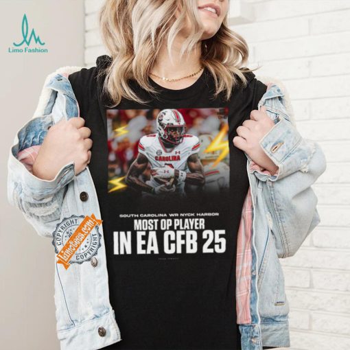 Hayes Fawcett South Carolina WR NYCK Harbor Most Op Players In Ea CFB 25 Shirt