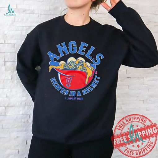 Heaven in a helmet food Flavortown Los Angeles Angels shirt