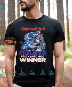 Hendrick Motorsports Kyle Larson Brickyard 400 Winner T Shirt