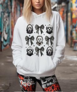 Horror Characters Jason Voorhees Coquette Bow T Shirt