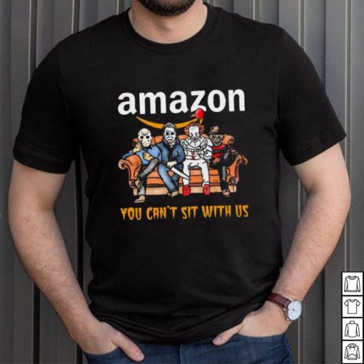 Horror Movie Characters Amazon You Can’t Sit With Us Halloween 2024 shirt
