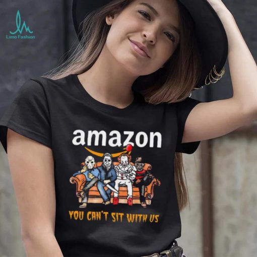 Horror Movie Characters Amazon You Can’t Sit With Us Halloween 2024 shirt