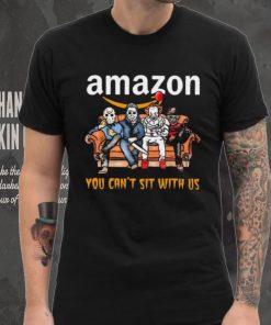 Horror Movie Characters Amazon You Can’t Sit With Us Halloween 2024 shirt