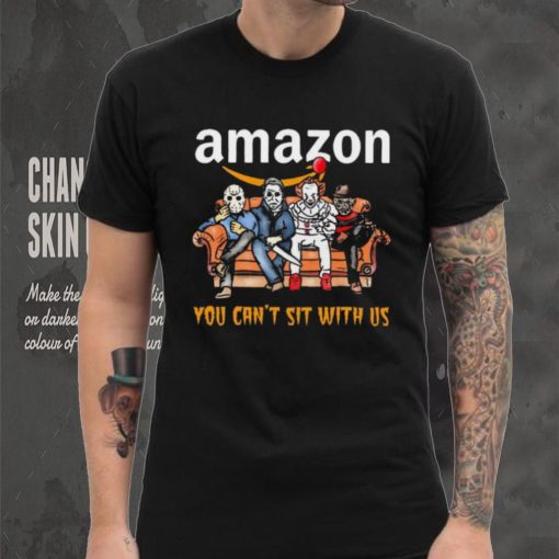 Horror Movie Characters Amazon You Can’t Sit With Us Halloween 2024 shirt
