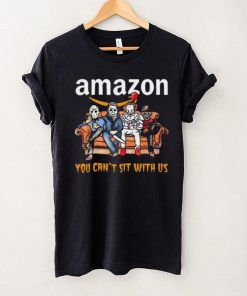 Horror Movie Characters Amazon You Can’t Sit With Us Halloween 2024 shirt