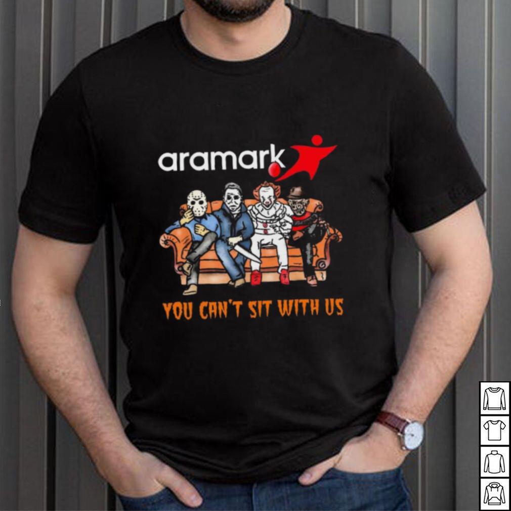 Horror Movie Characters Aramark You Can’t Sit With Us Halloween 2024 shirt Horror Movie Characters Aramark You Can’t Sit With Us Halloween 2024 shirt