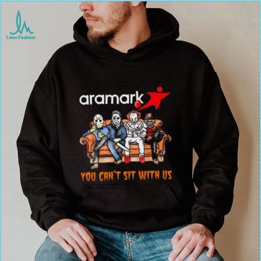 Horror Movie Characters Aramark You Can’t Sit With Us Halloween 2024 shirt