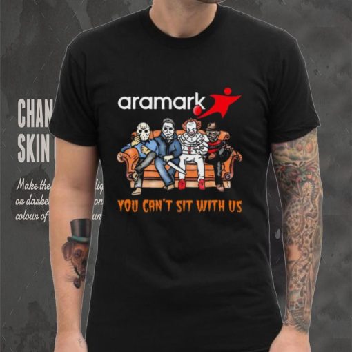 Horror Movie Characters Aramark You Can’t Sit With Us Halloween 2024 shirt