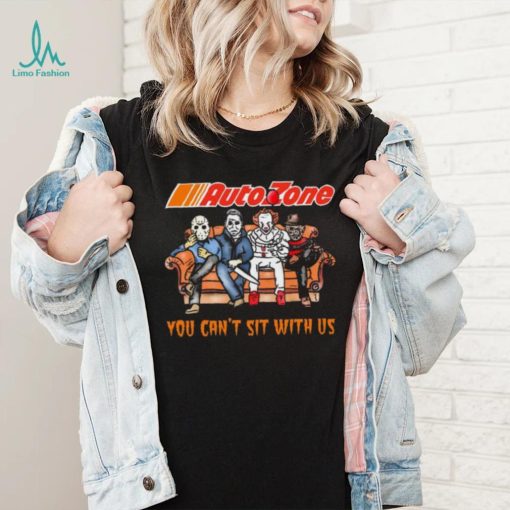 Horror Movie Characters AutoZone You Can’t Sit With Us Halloween 2024 shirt