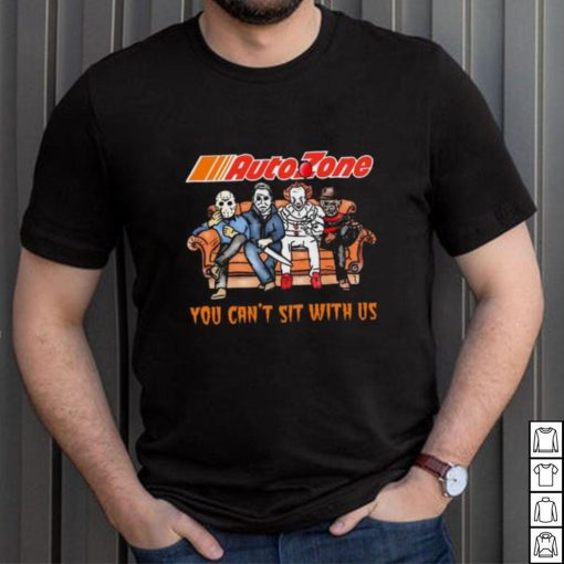 Horror Movie Characters AutoZone You Can’t Sit With Us Halloween 2024 shirt
