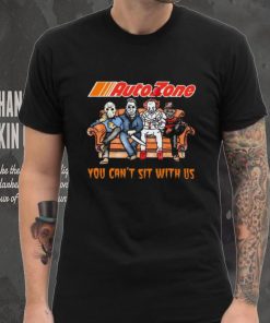 Horror Movie Characters AutoZone You Can’t Sit With Us Halloween 2024 shirt