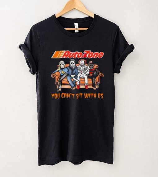 Horror Movie Characters AutoZone You Can’t Sit With Us Halloween 2024 shirt