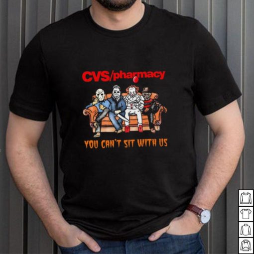 Horror Movie Characters CVS Pharmacy You Can’t Sit With Us Halloween 2024 shirt