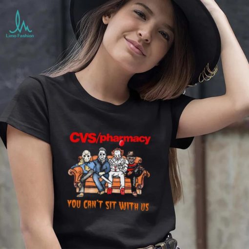 Horror Movie Characters CVS Pharmacy You Can’t Sit With Us Halloween 2024 shirt