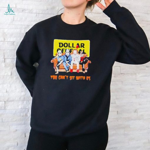 Horror Movie Characters Dollar General You Can’t Sit With Us Halloween 2024 T Shirt