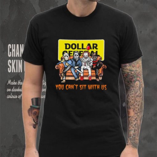 Horror Movie Characters Dollar General You Can’t Sit With Us Halloween 2024 shirt