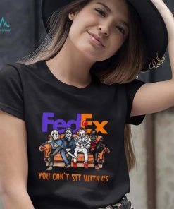 Horror Movie Characters FedEx You Can’t Sit With Us Halloween 2024 shirt