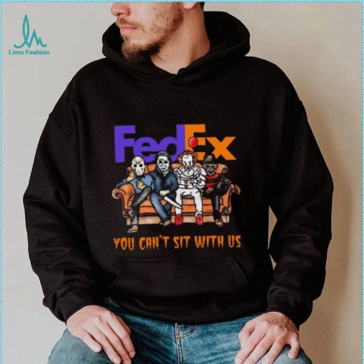 Horror Movie Characters FedEx You Can’t Sit With Us Halloween 2024 shirt