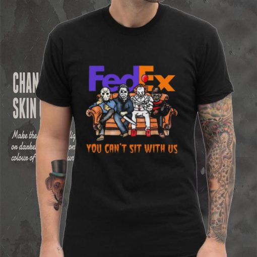Horror Movie Characters FedEx You Can’t Sit With Us Halloween 2024 shirt