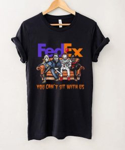 Horror Movie Characters FedEx You Can’t Sit With Us Halloween 2024 shirt