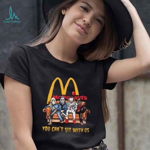 Horror Movie Characters McDonald’s You Can’t Sit With Us Halloween 2024 shirt