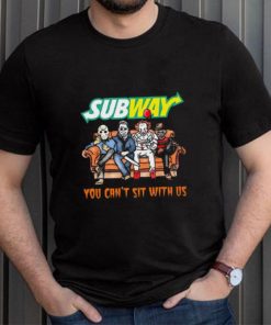 Horror Movie Characters Subway You Can’t Sit With Us Halloween 2024 shirt