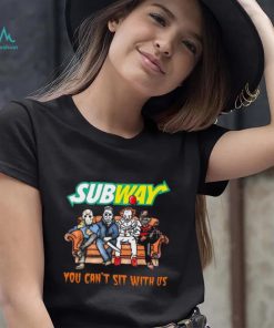 Horror Movie Characters Subway You Can’t Sit With Us Halloween 2024 shirt