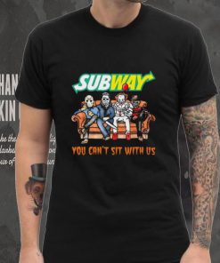 Horror Movie Characters Subway You Can’t Sit With Us Halloween 2024 shirt
