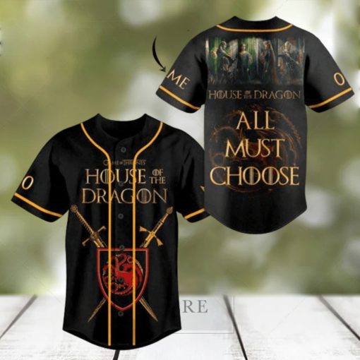 House Of The Dragon All Must Choose Baseball Jersey