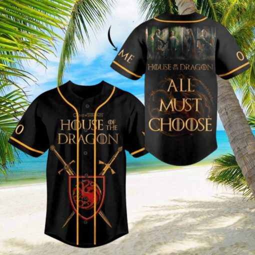 House Of The Dragon All Must Choose Baseball Jersey