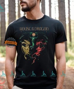 House of the Dragon Tri Dragons Front Print T Shirt