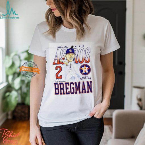 Houston Astros Alex Bregman 2 swing caricature shirt