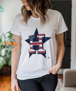 Houston Astros H logo star x Flag of the United States shirt