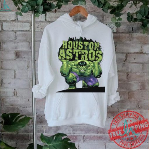 Houston Astros MLB Baseball Incredible Hulk Marvel Avengers Sports V Neck T Shirt