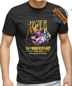 Hozier 2008 2024 16th anniversary thank you for the memories signature shirt