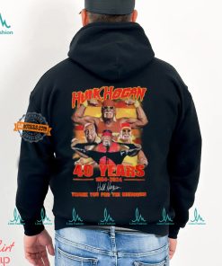 Hulk Hogan 40 Years 1984 2024 Thank You For The Memories T Shirt