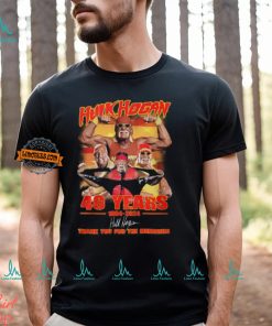 Hulk Hogan 40 Years 1984 2024 Thank You For The Memories T Shirt