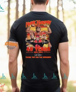 Hulk Hogan 40 Years 1984 2024 Thank You For The Memories T Shirt
