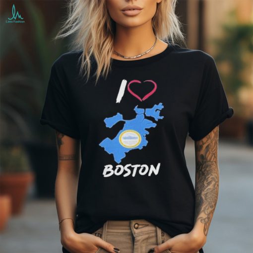 I Love Boston Bostonia Condita Logo T Shirt