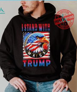 I stand with Trump Maga America flag shirt