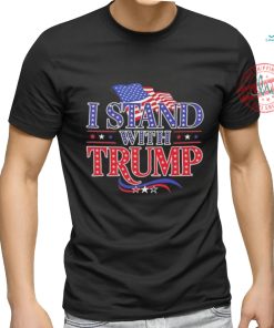 I stand with Trump USA flag shirt