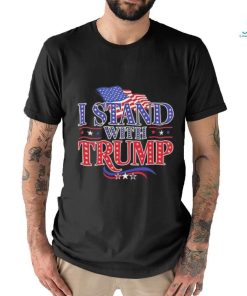 I stand with Trump USA flag shirt, hoodie, sweater, long sleeve and tank top I stand with Trump USA flag shirt