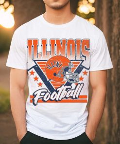 Illinois Fighting Illini Retro Football Helmet Shirt