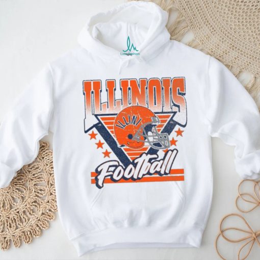 Illinois Fighting Illini Retro Football Helmet Shirt